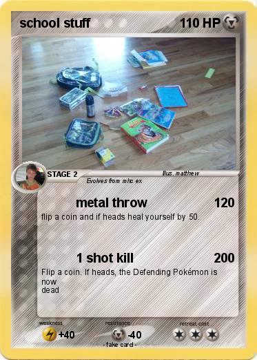 Pokemon school stuff