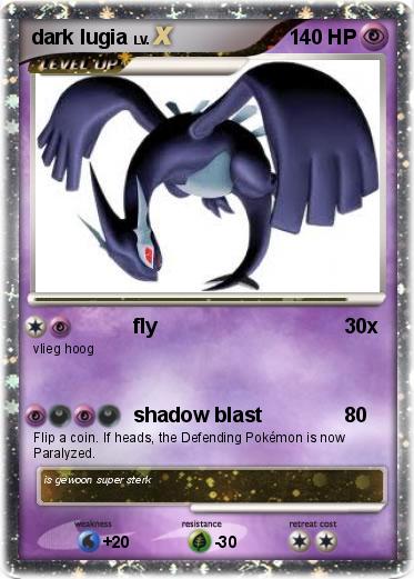 Pokemon dark lugia