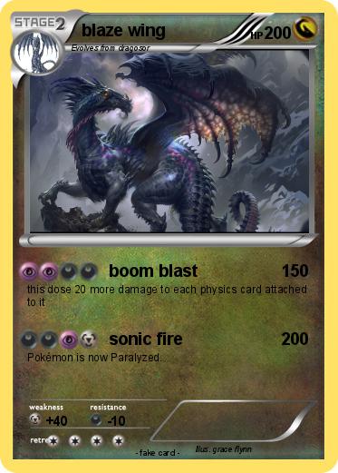 Pokemon blaze wing