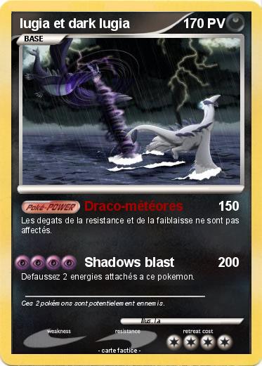Pokemon lugia et dark lugia