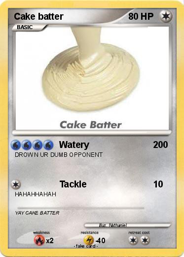 Pokemon Cake batter