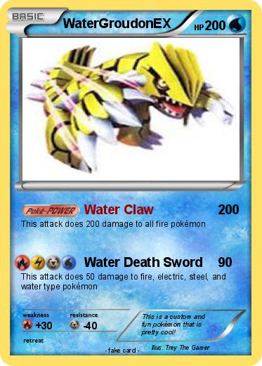 Pokemon WaterGroudonEX