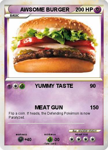 Pokemon AWSOME BURGER