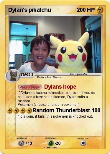 Pokemon Dylan's pikatchu