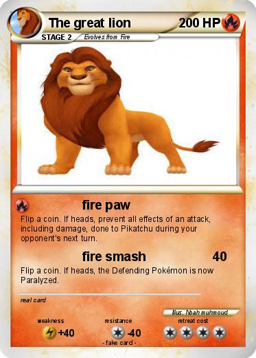 Pokemon The great lion