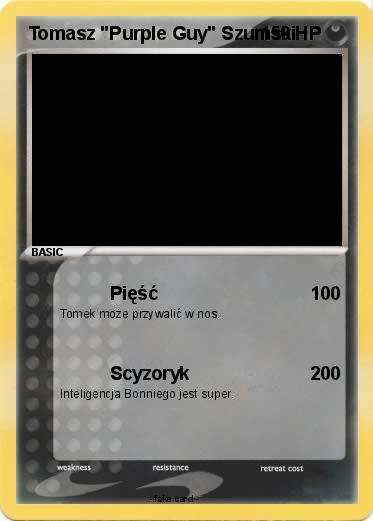 Pokemon Tomasz "Purple Guy" Szumski