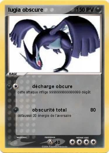 Pokemon lugia obscure