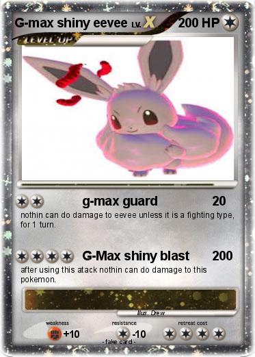 Pokemon G-max shiny eevee