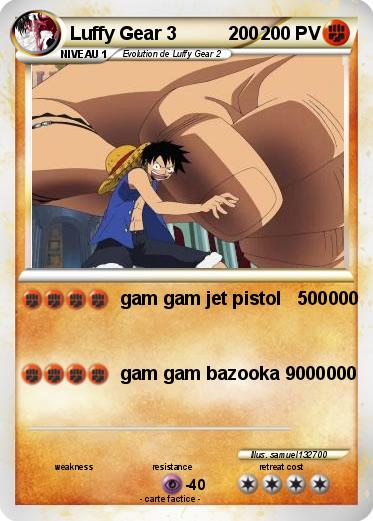Pokemon Luffy Gear 3          200