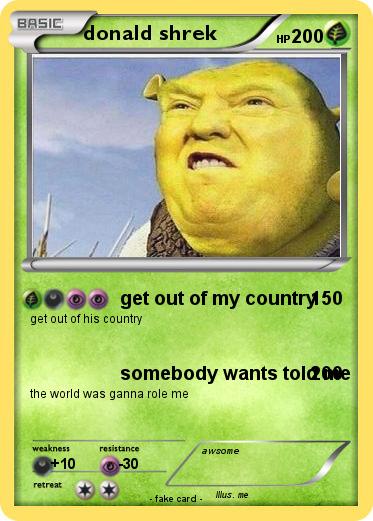 Pokemon donald shrek