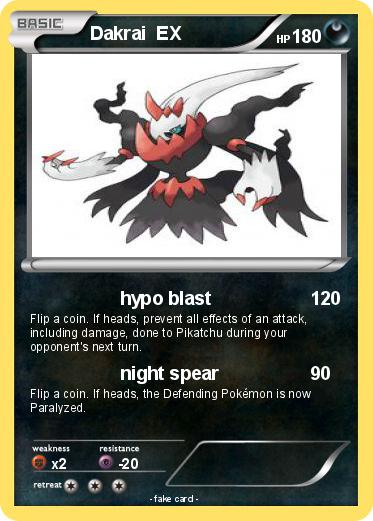 Pokemon Dakrai  EX