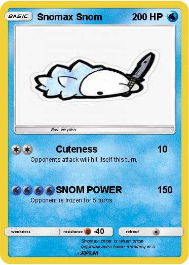 Pokemon Snomax Snom