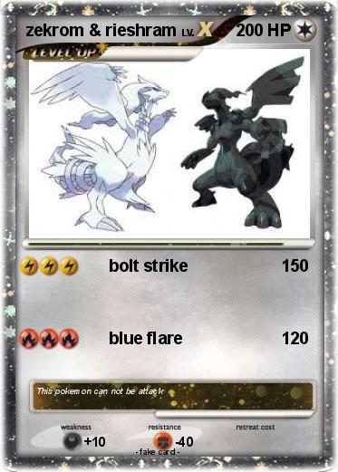 Pokemon zekrom & rieshram