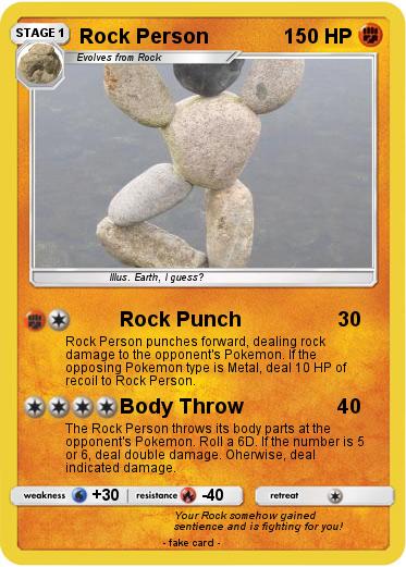 Pokemon Rock Person