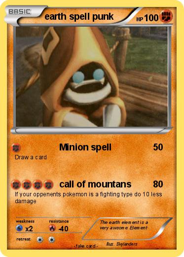 Pokemon earth spell punk