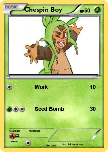 Pokemon Chespin Boy