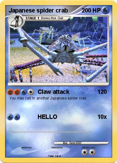 Pokemon Japanese spider crab