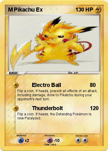 Pokemon M Pikachu Ex