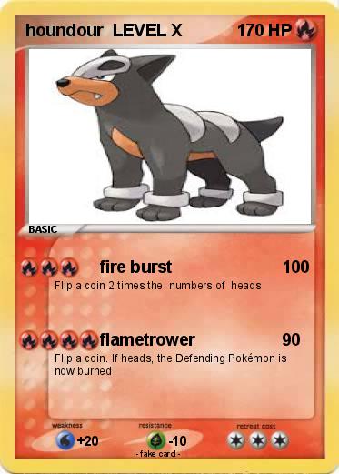 Pokemon houndour  LEVEL X