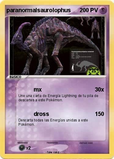 Pokemon paranormalsaurolophus