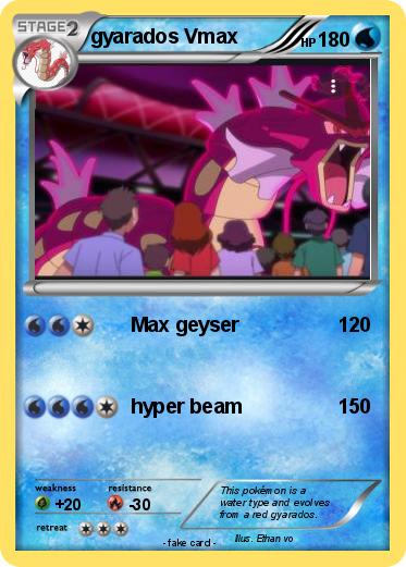 Pokemon gyarados Vmax