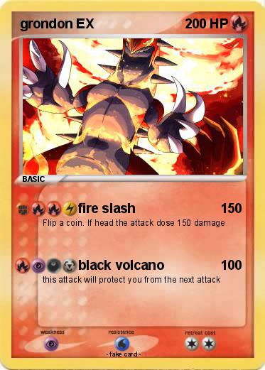 Pokemon grondon EX