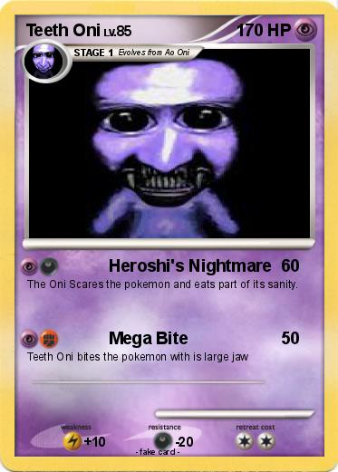 Pokemon Teeth Oni
