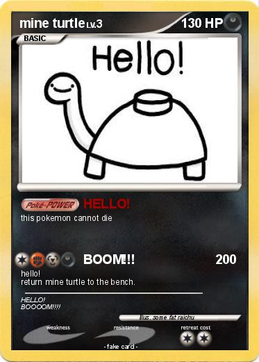 Pokemon mine turtle