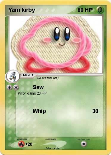Pokemon Yarn kirby