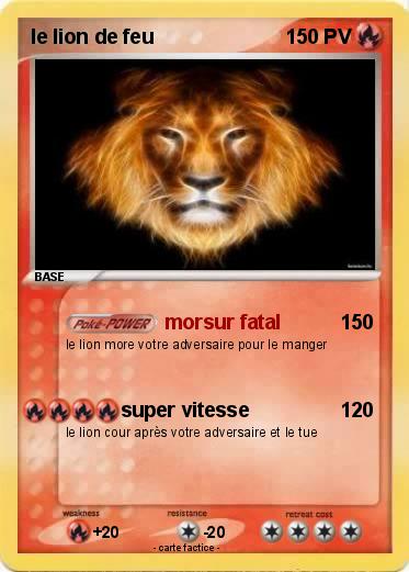 Pokemon le lion de feu