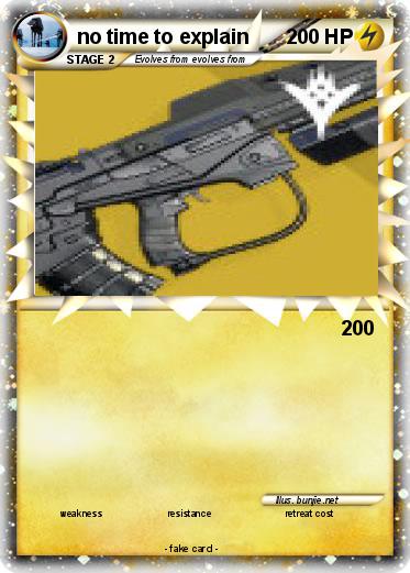 Pokemon no time to explain