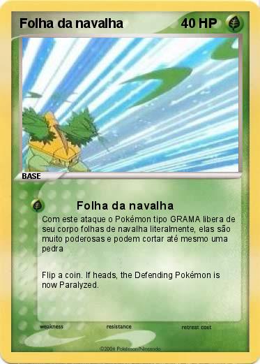 Pokemon Folha da navalha