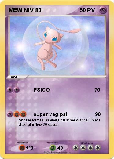 Pokemon MEW NIV 80