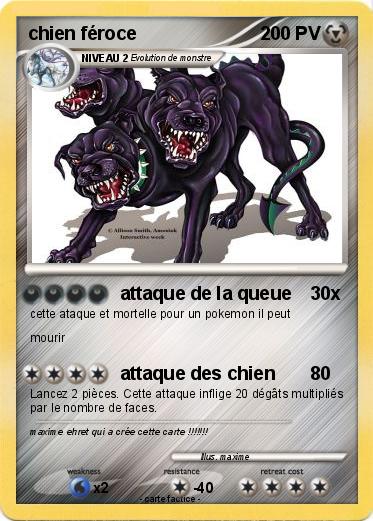 Pokemon chien féroce