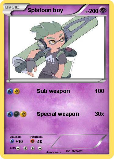 Pokemon Splatoon boy