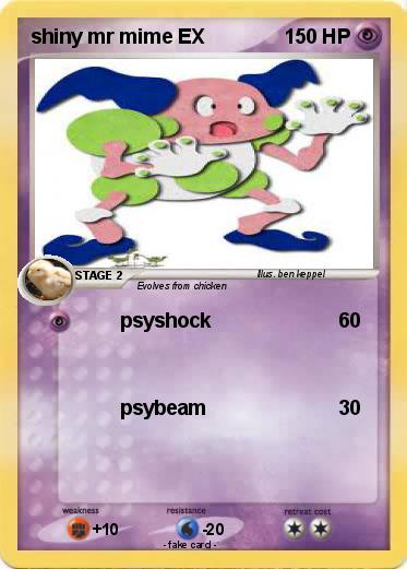 Pokemon shiny mr mime EX
