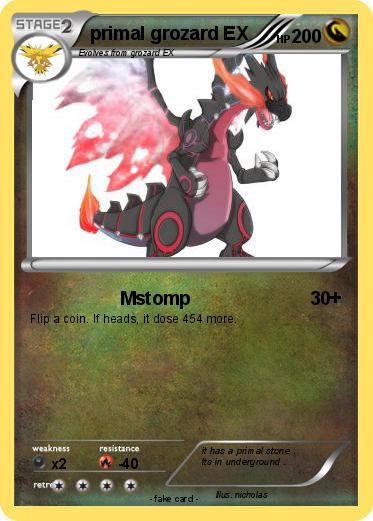 Pokemon primal grozard EX