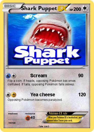 Pokemon Shark Puppet