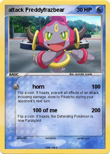 Pokemon attack Freddyfrazbear
