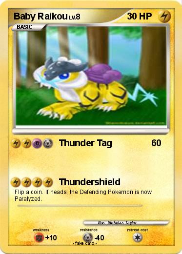 Pokemon Baby Raikou