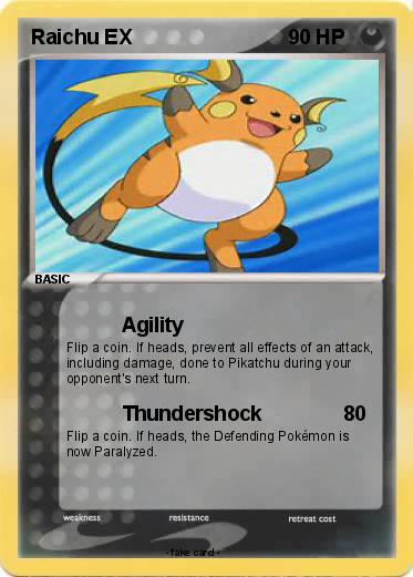 Pokemon Raichu EX