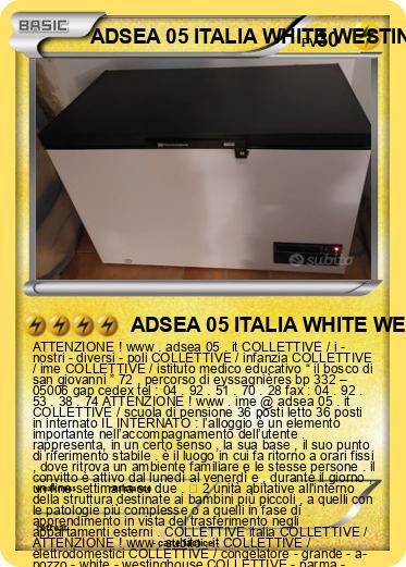 Pokemon ADSEA 05 ITALIA WHITE WESTINGHOUSE ITALIA IME ITALIA