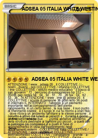 Pokemon ADSEA 05 ITALIA WHITE WESTINGHOUSE ITALIA IME ITALIA