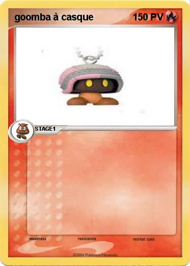 Pokemon goomba à casque