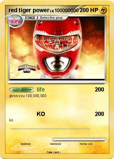 Pokemon red tiger power