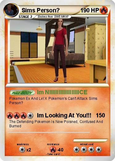 Pokemon Sims Person?