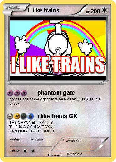 Pokemon i  like trains