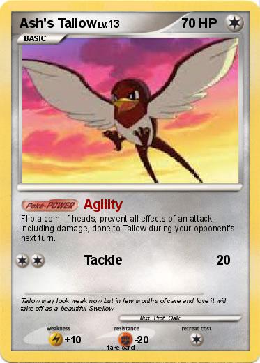 Pokemon Ash's Tailow