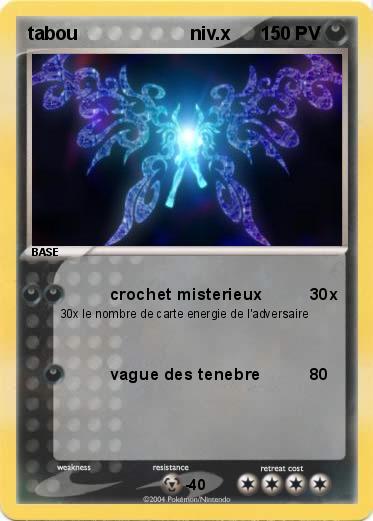 Pokemon tabou                      niv.x