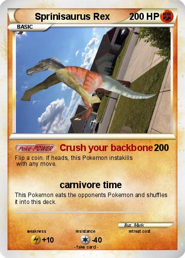 Pokemon Sprinisaurus Rex